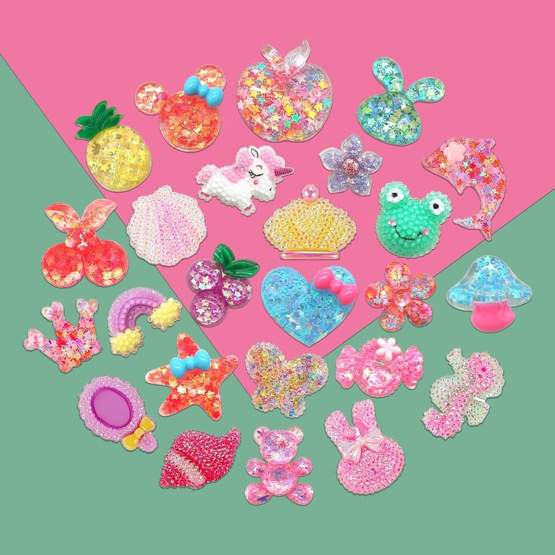 DNT Cute bling Shoe Charms for Girls Cute Shoe Charms for Adults Teens Kids Kawaii Shoe Decoration Charms for Clog Sandals Birthday Party Gift - Image 2